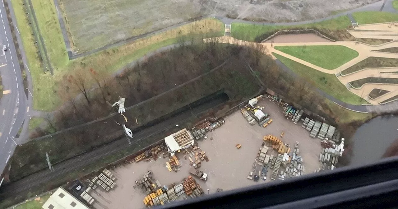 Storm Eowyn: Blown-Off Roof Found on Glasgow Railway Line