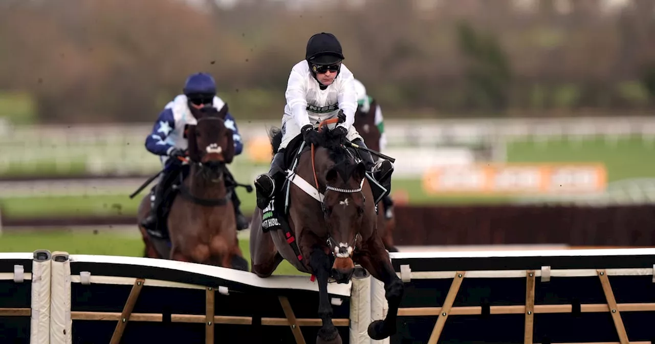 Constitution Hill survives scare at the last in another dominant display at Cheltenham