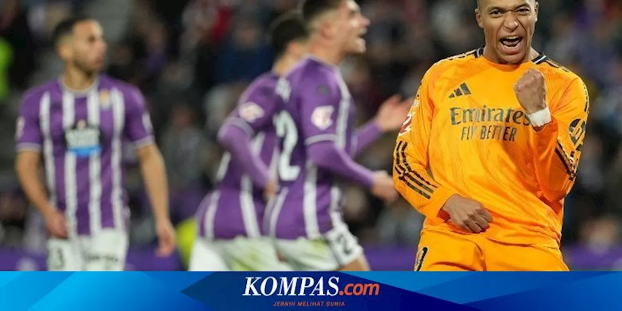 Mbappe Hattrick, Real Madrid Teken 3-0 atas Valladolid