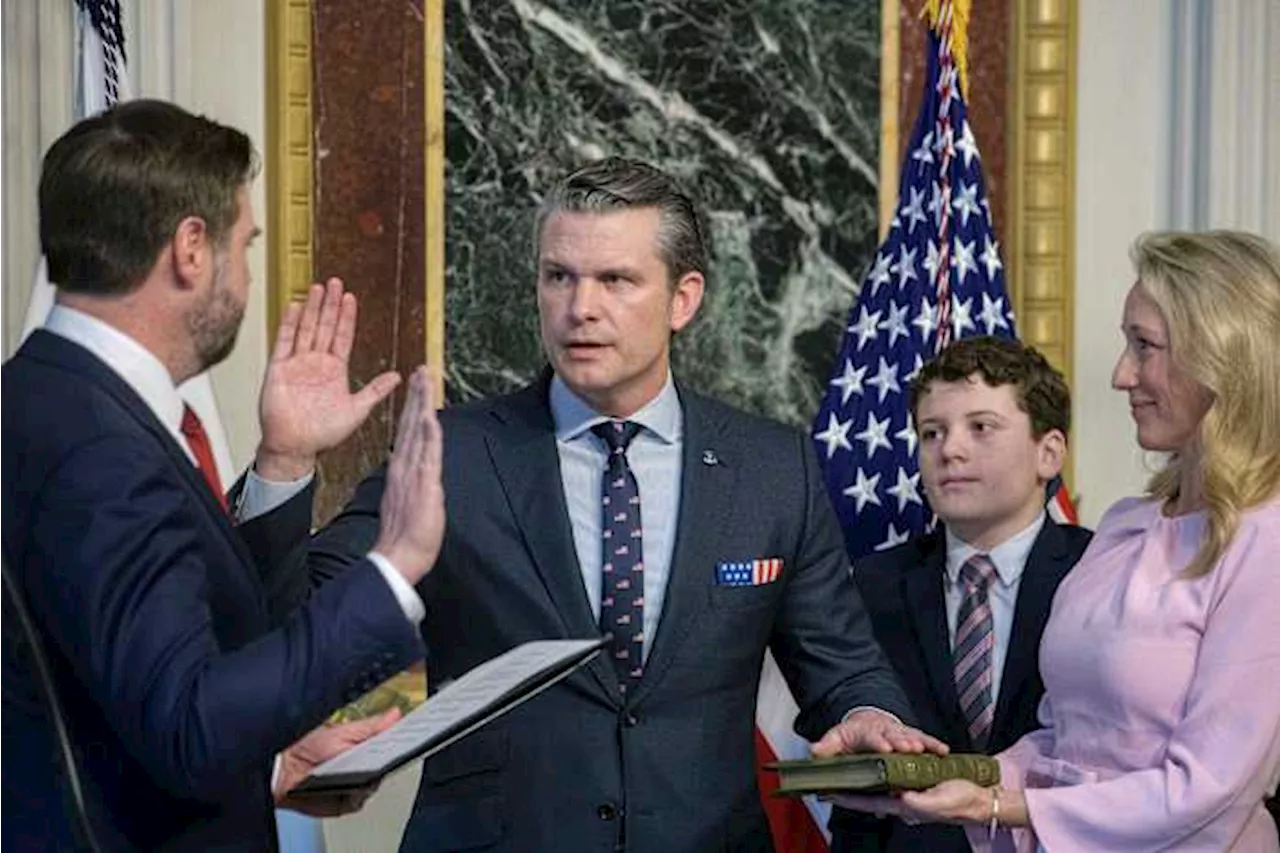 Hegseth is quickly sworn in as defense secretary after dramatic Senate vote