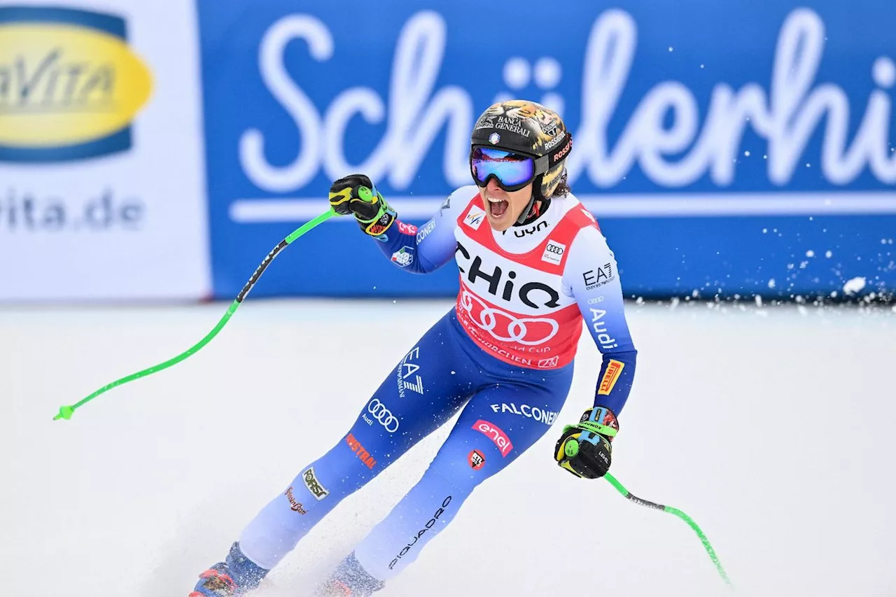 Ski: Brignone s'impose pour 1/100e devant Goggia à Garmisch-Partenkirchen