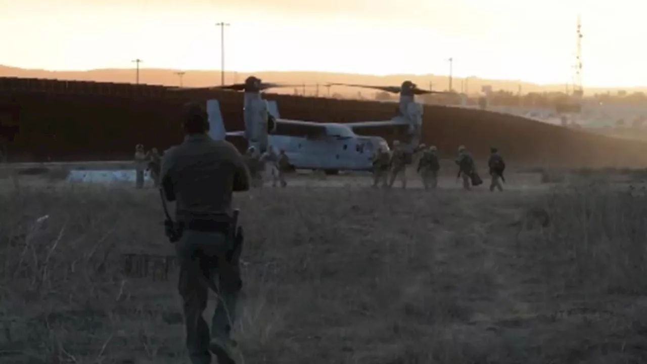 Marines Desplegados en la Frontera con México para Detener la Entrada Irregular de Migrantes