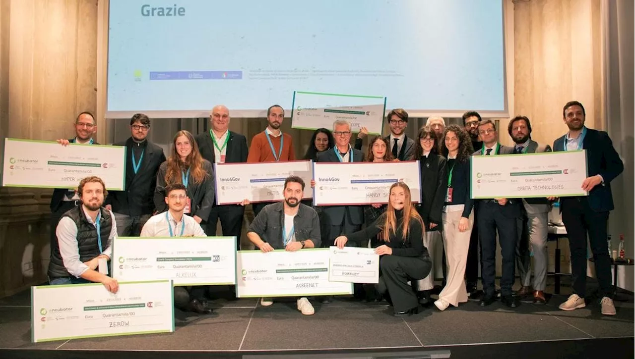 Premiazione Startup: Encubator e INNO4GOV Sostenibili e Innovative