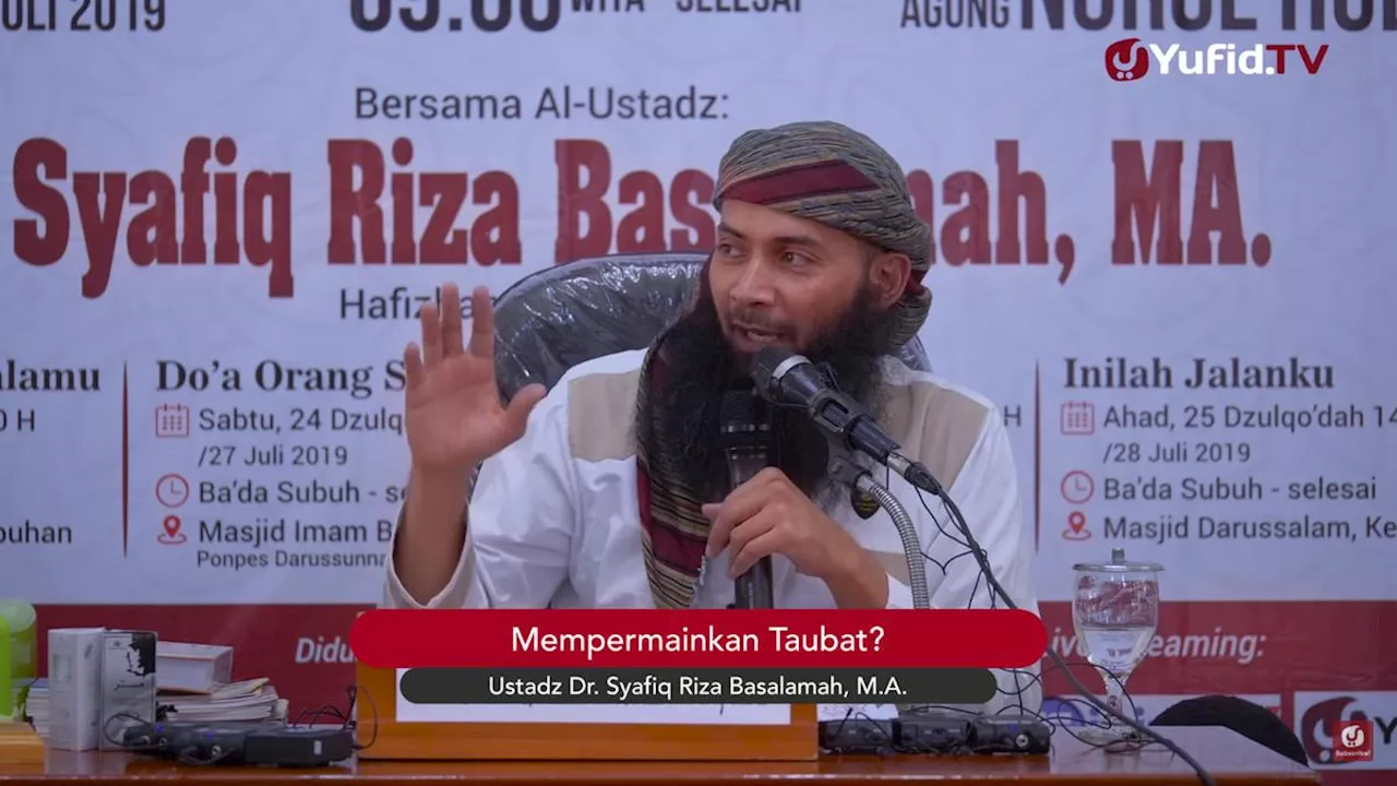 Sering Maksiat ketika Sendirian? Ini Nasihat Ustadz Syafiq Riza Basalamah