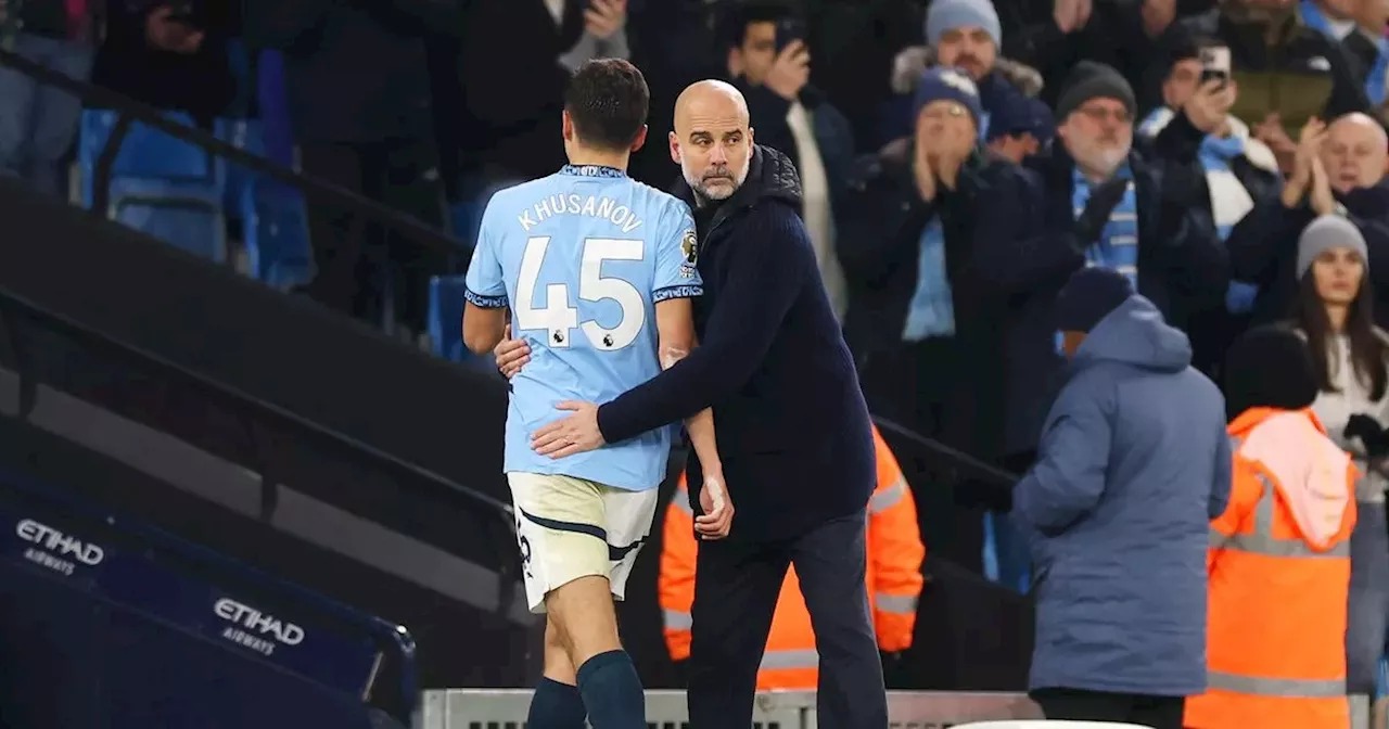 Guardiola Offers Encouragement to Debutant Khusanov After Chelsea Errors