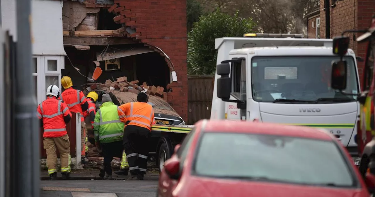 'Stolen' Mercedes smashes into house in Abbey Hey