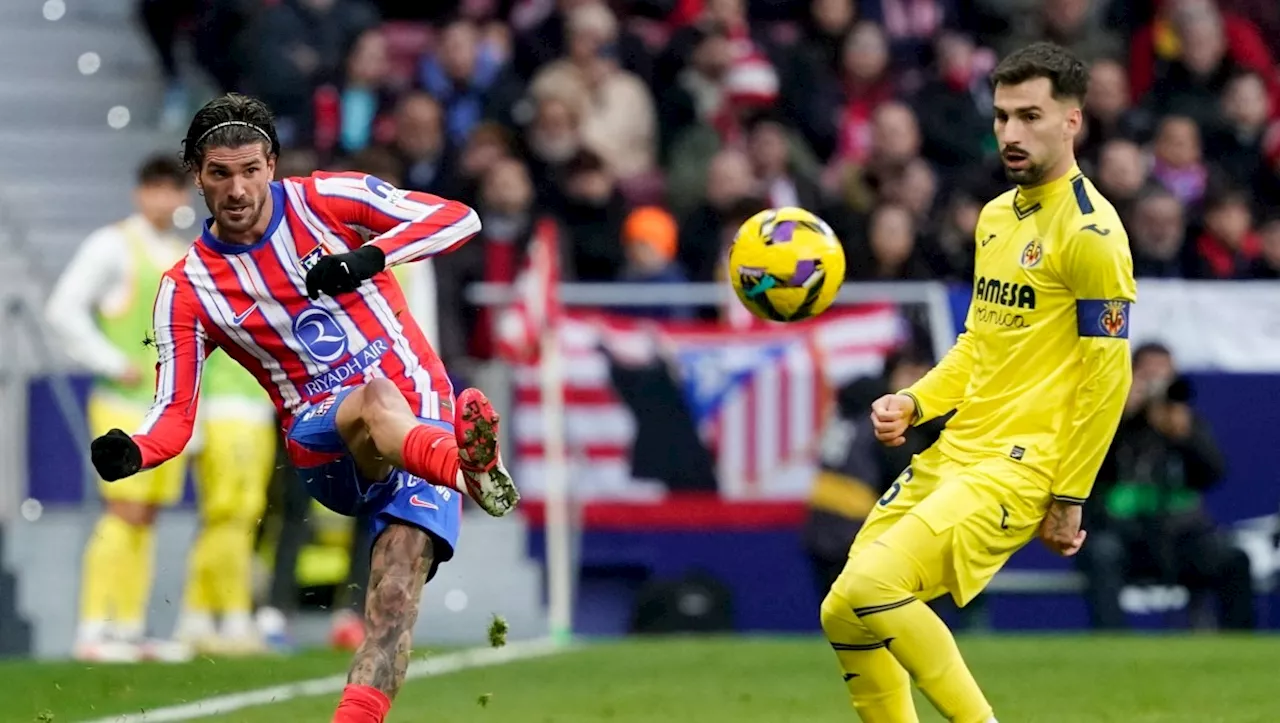 Atlético de Madrid rescata empate ante Villarreal en La Liga, pero le sirve de poco