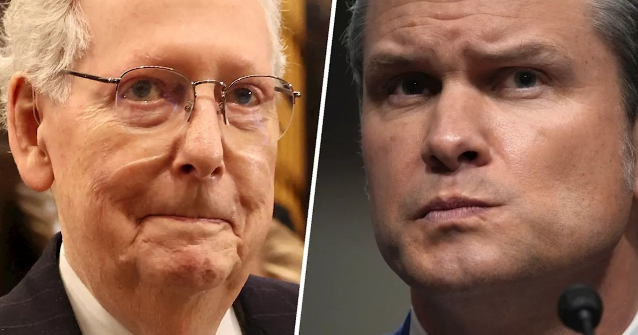 McConnell vote against Hegseth, defying Trump, raises eyebrows