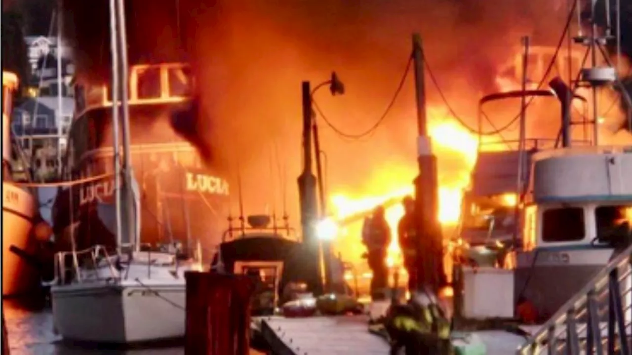 Major Boat Fire at Gig Harbor Marina