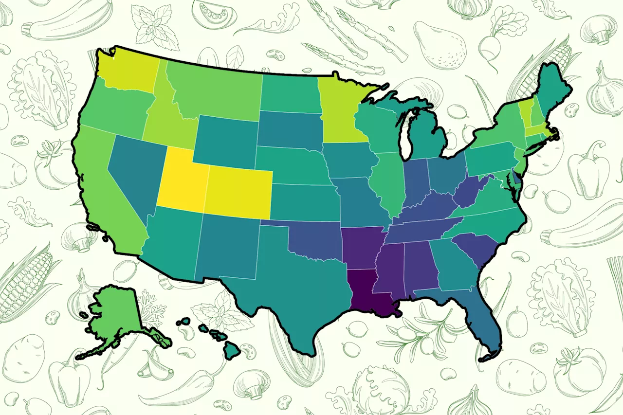 Healthiest Eating US States Revealed by Maps