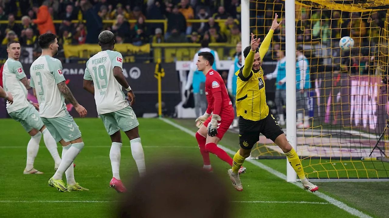 DFB meldet: 2:0-Tor für Borussia Dortmund gegen Werder Bremen war Fehlentscheidung der Schiedsrichter