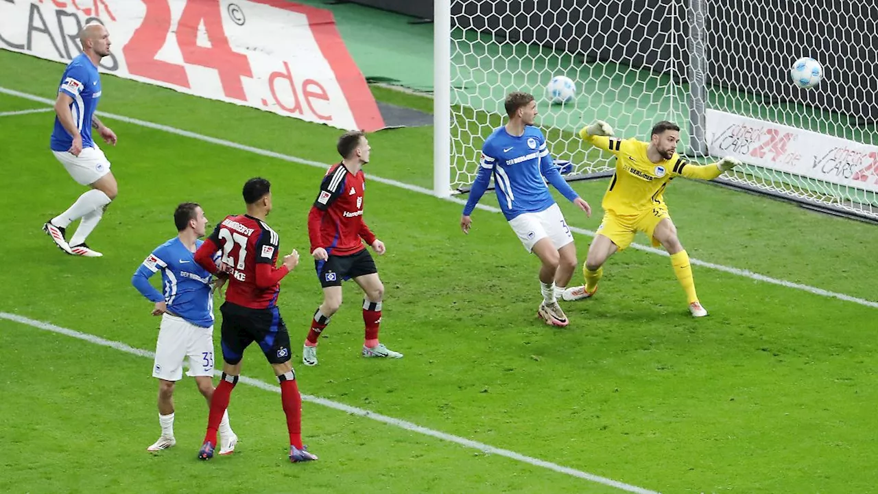 Spitzenreiter kontert Hertha aus: HSV versetzt Berliner Olympiastadion in Schockstarre