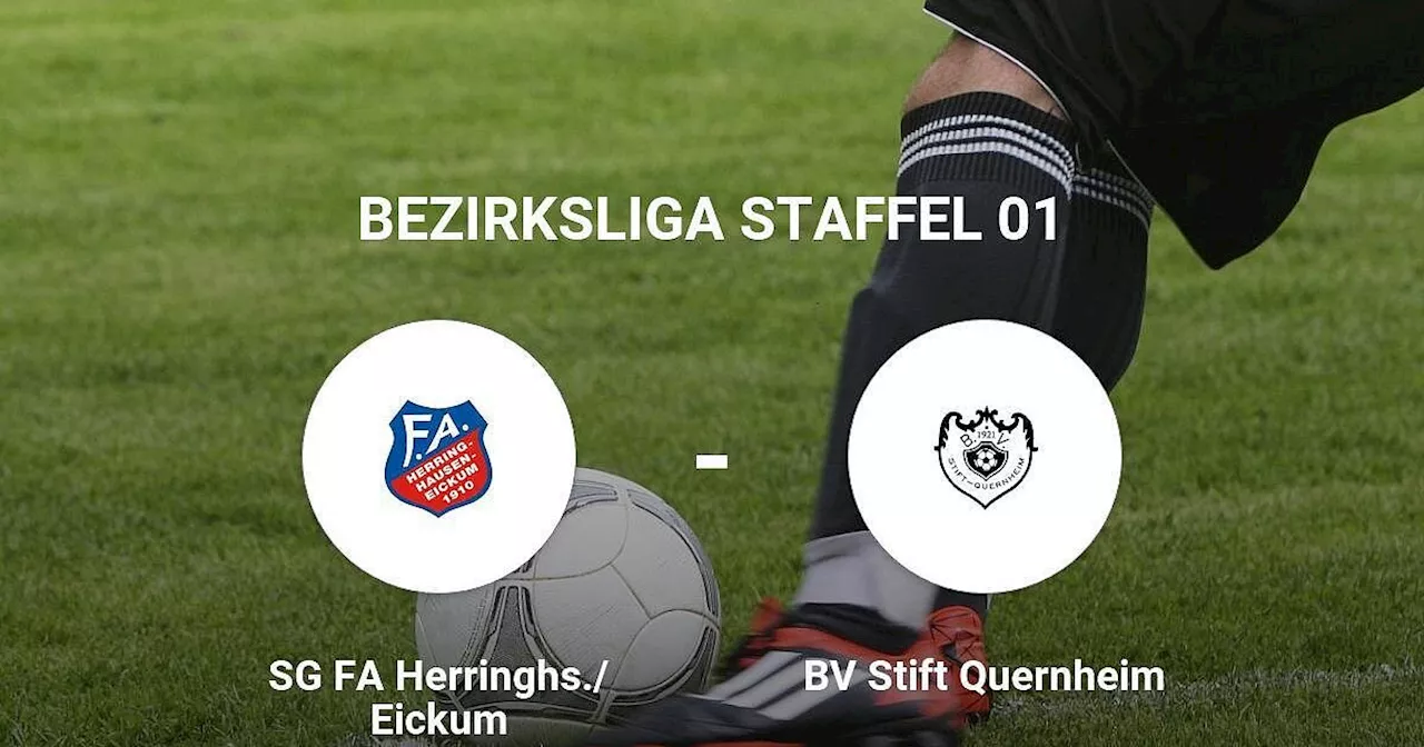 SG FA Herringhs./Eickum und BV Stift Quernheim trennen sich torlos