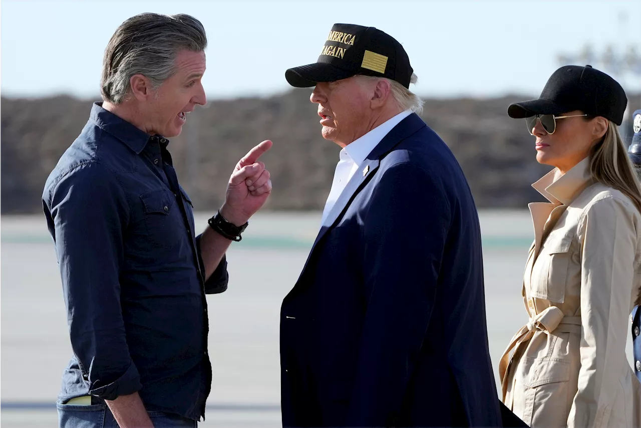 Gavin Newsom ambushes Trump in California: 'We're going to need your help'