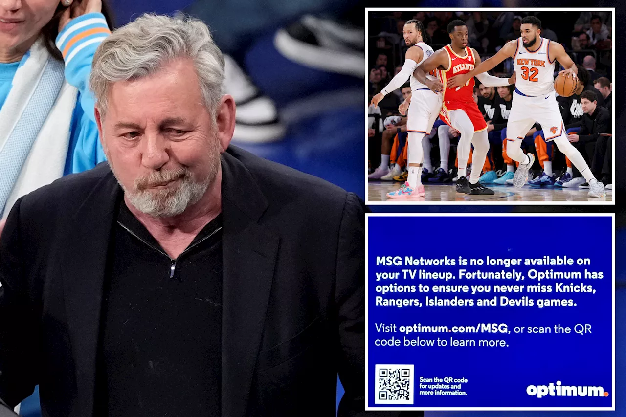 MSG Networks, Altice trade blame as Knicks, Rangers blackout drags on for 1M Optimum subscribers