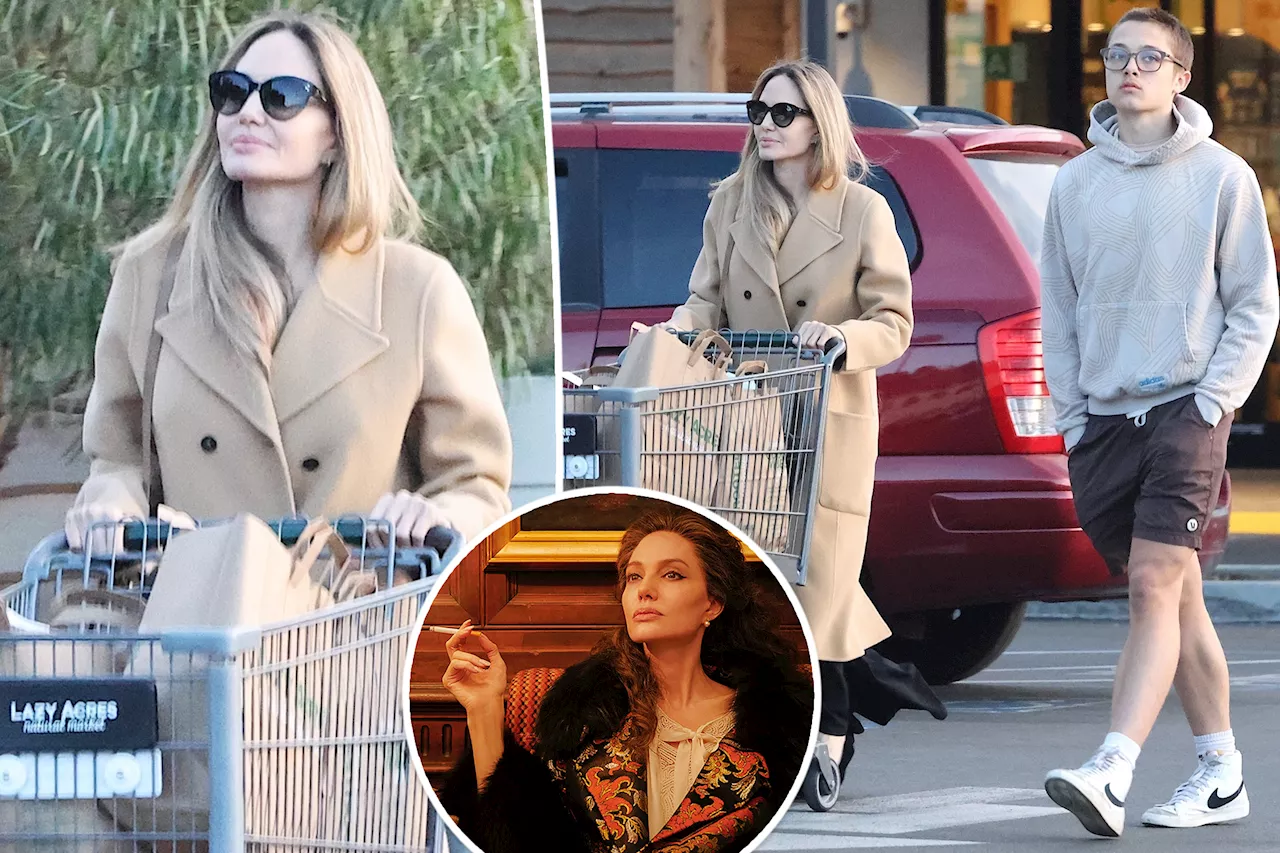 Angelina Jolie puts on a brave face on grocery run with son Knox after 'devastating' Oscars snub