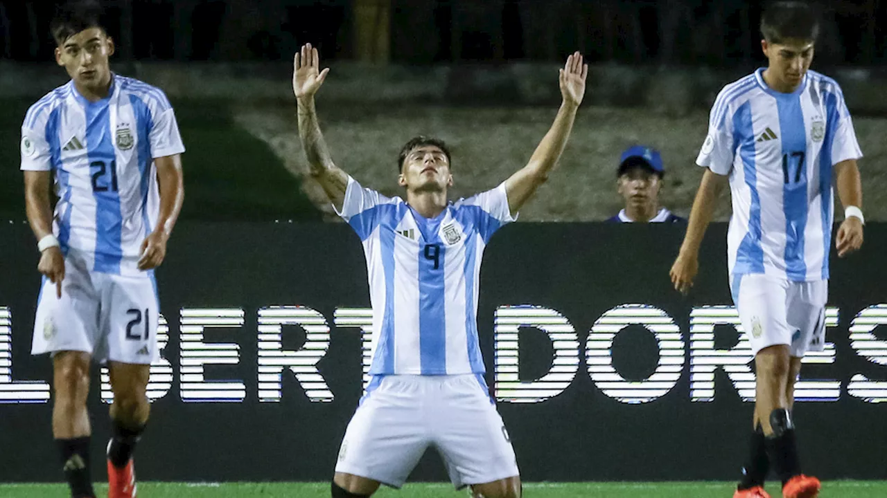 Argentina espera a Colombia tras la paliza a Brasil en el Sudamericano Sub-20