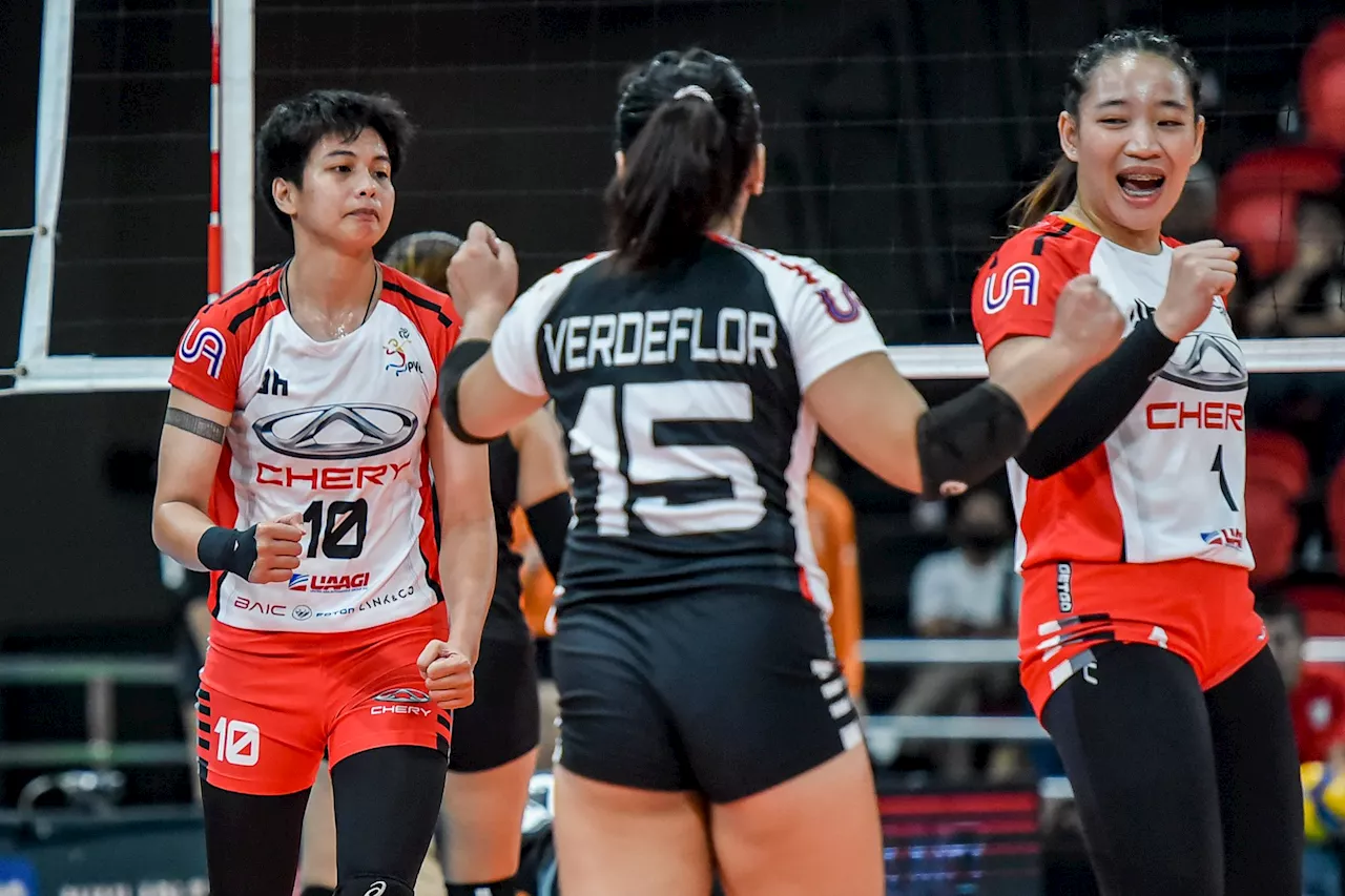 Chery Tiggo Overcomes Farm Fresh, ZUS Coffee Sweeps Capital1 in PVL All-Filipino Conference