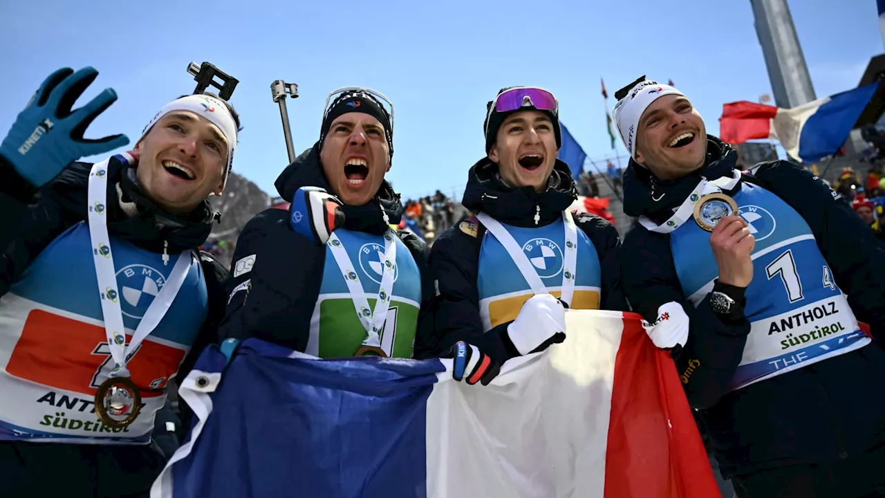 Biathlon (Anterselva): le quatre à la suite pour les Bleus, encore vainqueurs sur le relais