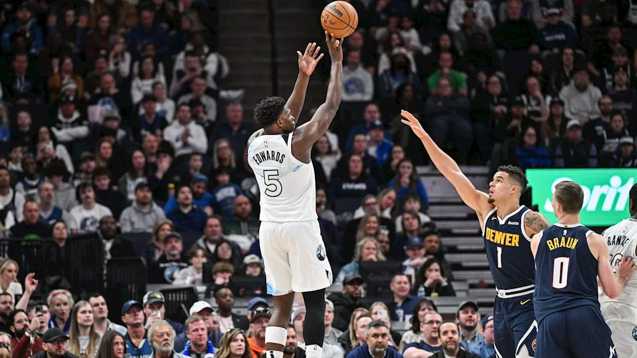 Wolves offense shines and Anthony Edwards sets franchise record in win over Nuggets