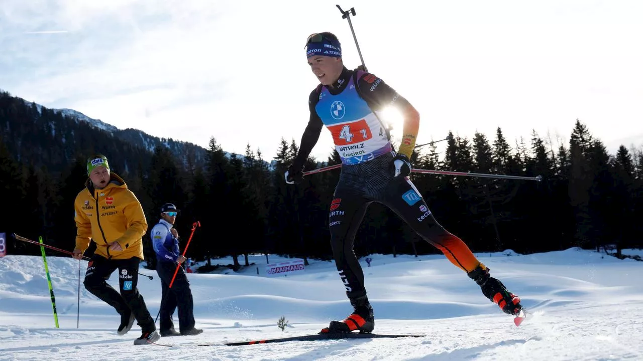 Biathlon in Antholz: Deutsche Staffel mit reichlich Rückstand in Antholz