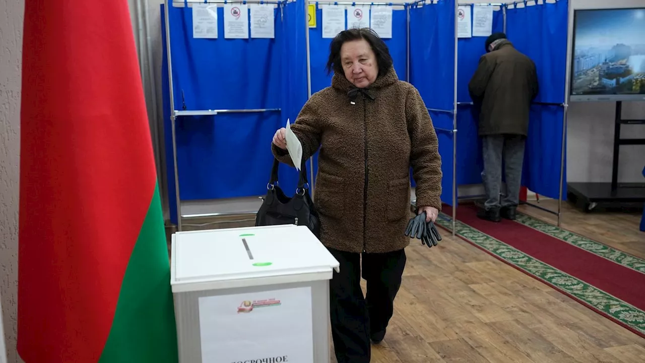 Präsidentenwahl in Belarus: Wahl in Belarus: 40 Prozent der Stimmen vorzeitig im Kasten