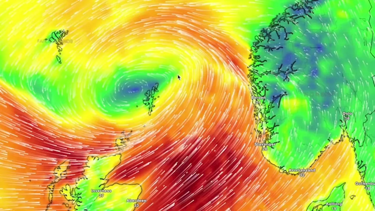 Storm «Éowyn» rammer Vestlandet - Equinor stenger oljeproduksjon