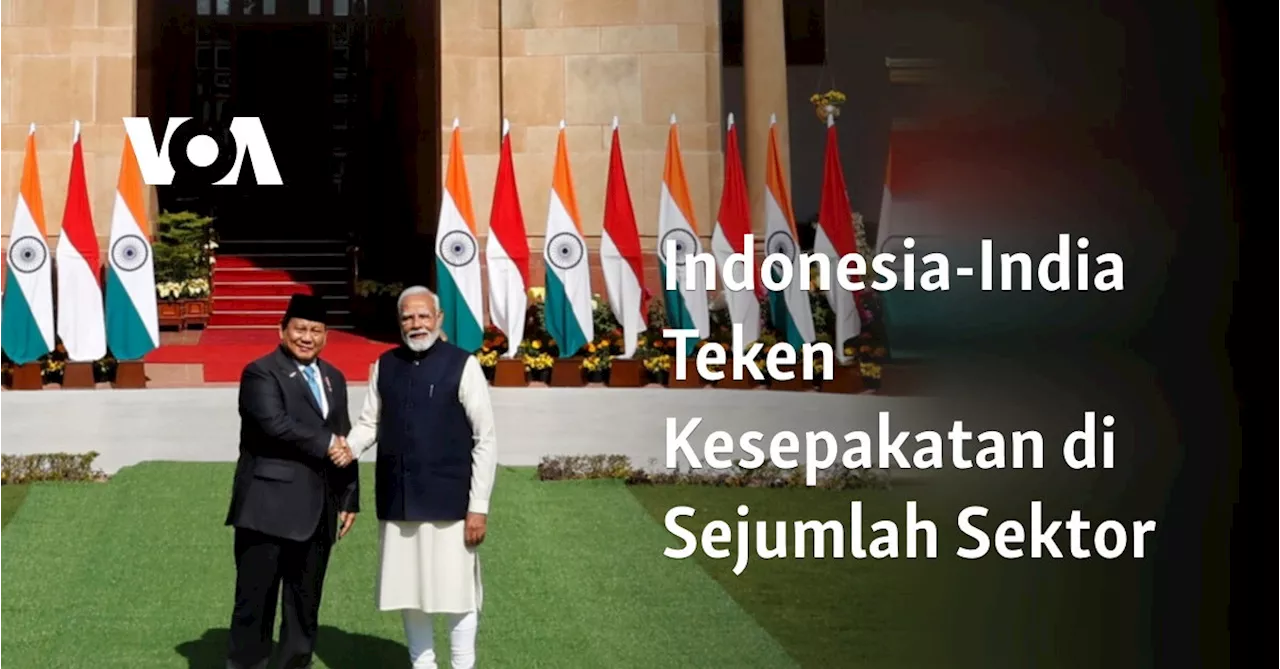 Indonesia-India Teken Kesepakatan di Sejumlah Sektor