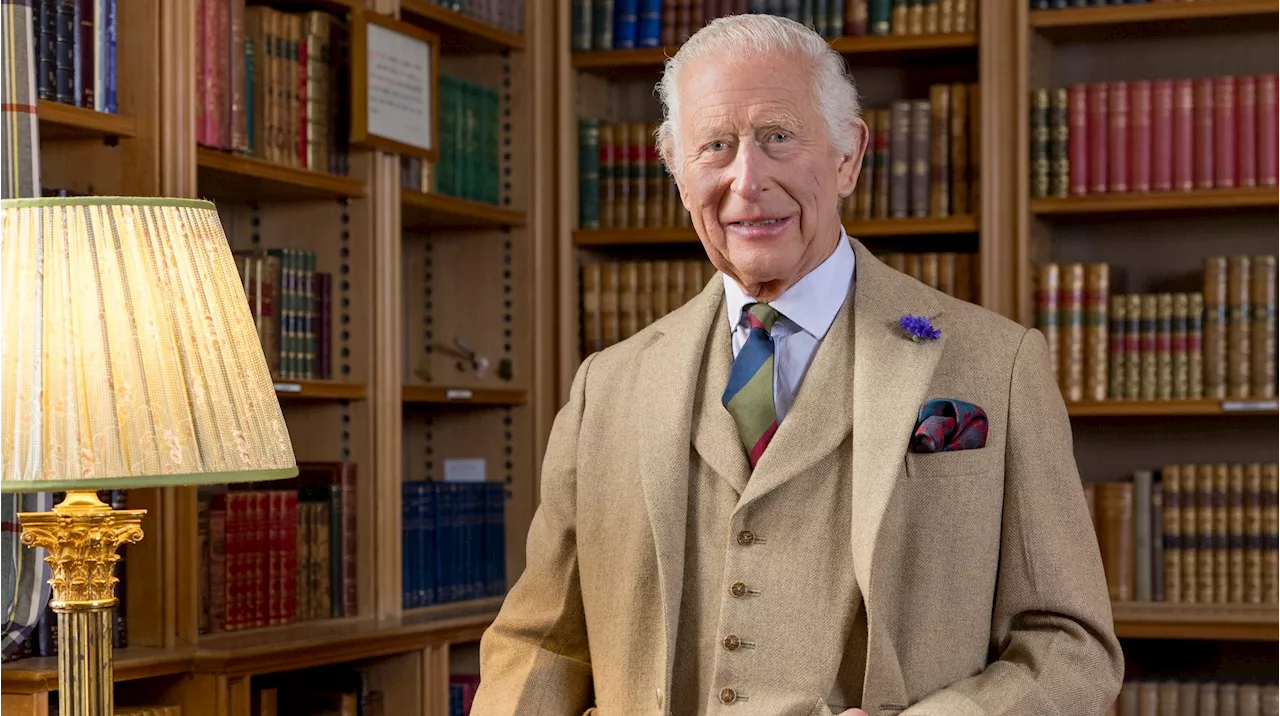 King Charles III Wears Tartan Kilt for Burns Night Portrait