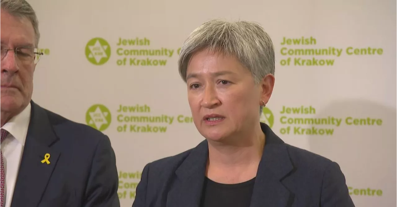 Foreign Minister Penny Wong visits Auschwitz for milestone Holocaust commemoration