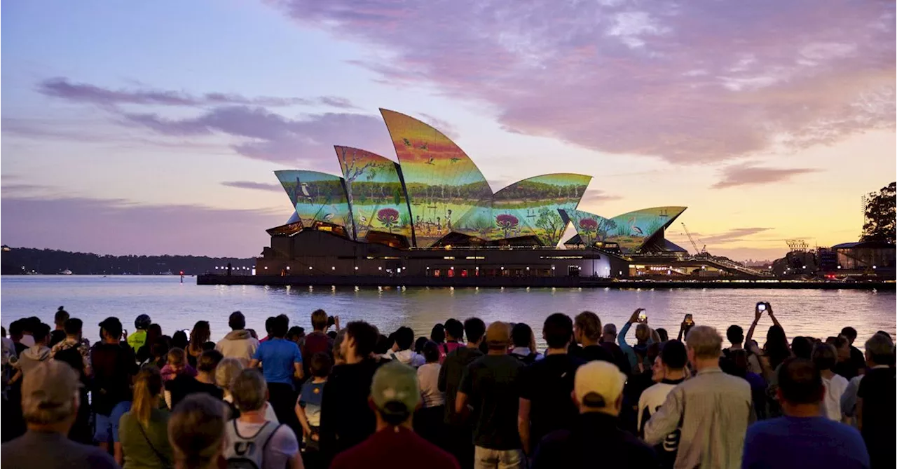 Australia Day Dawn Reflections at Bondi Beach and Sydney Opera House