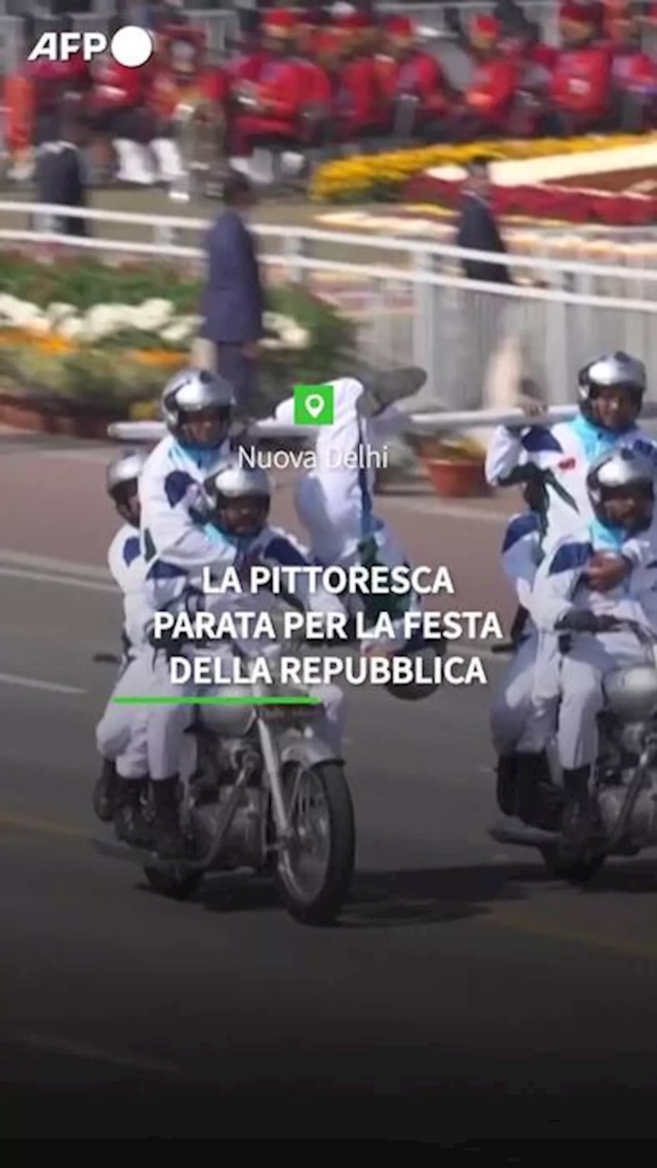 La pittoresca parata per la Festa della Repubblica dell'India