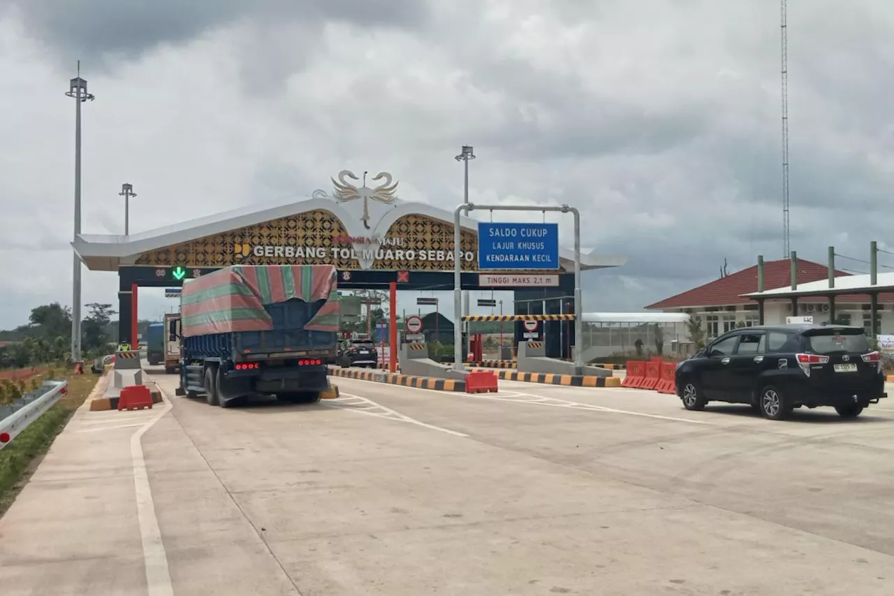 Trafik Tol Bayung Lencir-Tempino Jambi Meningkat 1,90 Persen Selama Libur Isra Miraj dan Imlek