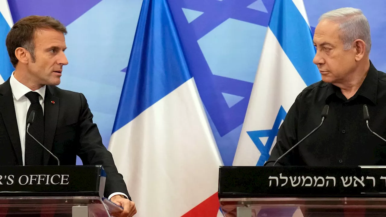 Emmanuel Macron a demandé à Benjamin Netanyahu le retrait des forces israéliennes 'encore présentes au...