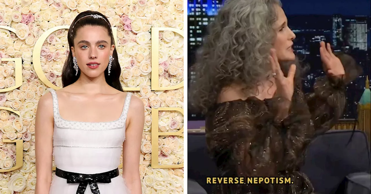 People Are Buzzing About “Reverse Nepotism” After Learning Margaret Qualley’s Mom Is Andie MacDowell