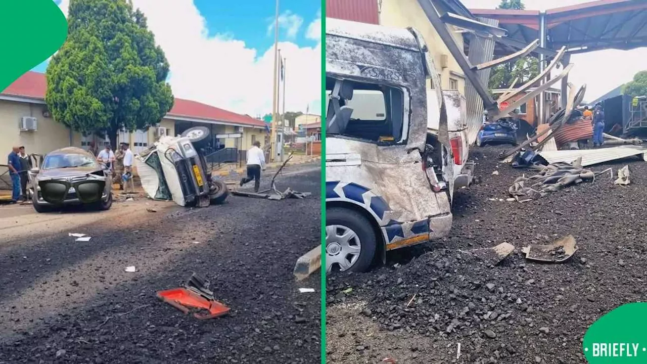 Oshoek Border Post Closed After Coal Truck Crashes Into Vehicles and Guardhouses, SA Not Surprised