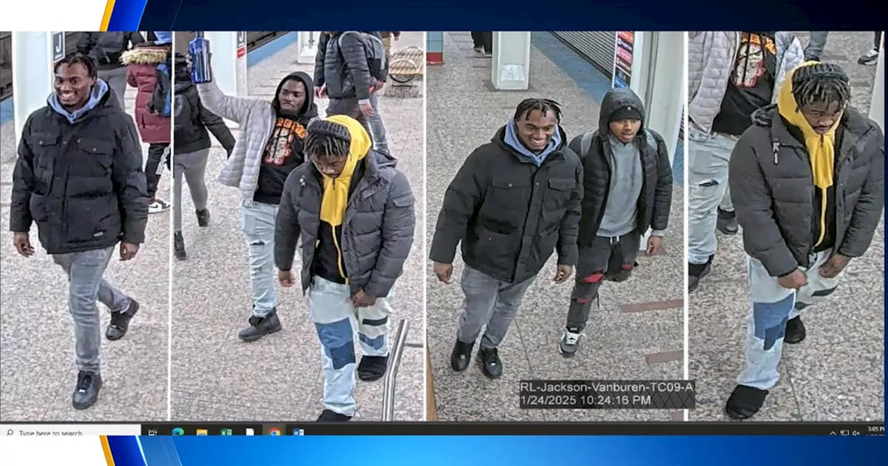 Police Seek Public's Assistance in Identifying Four Men Who Robbed Two Women in CTA Pedway