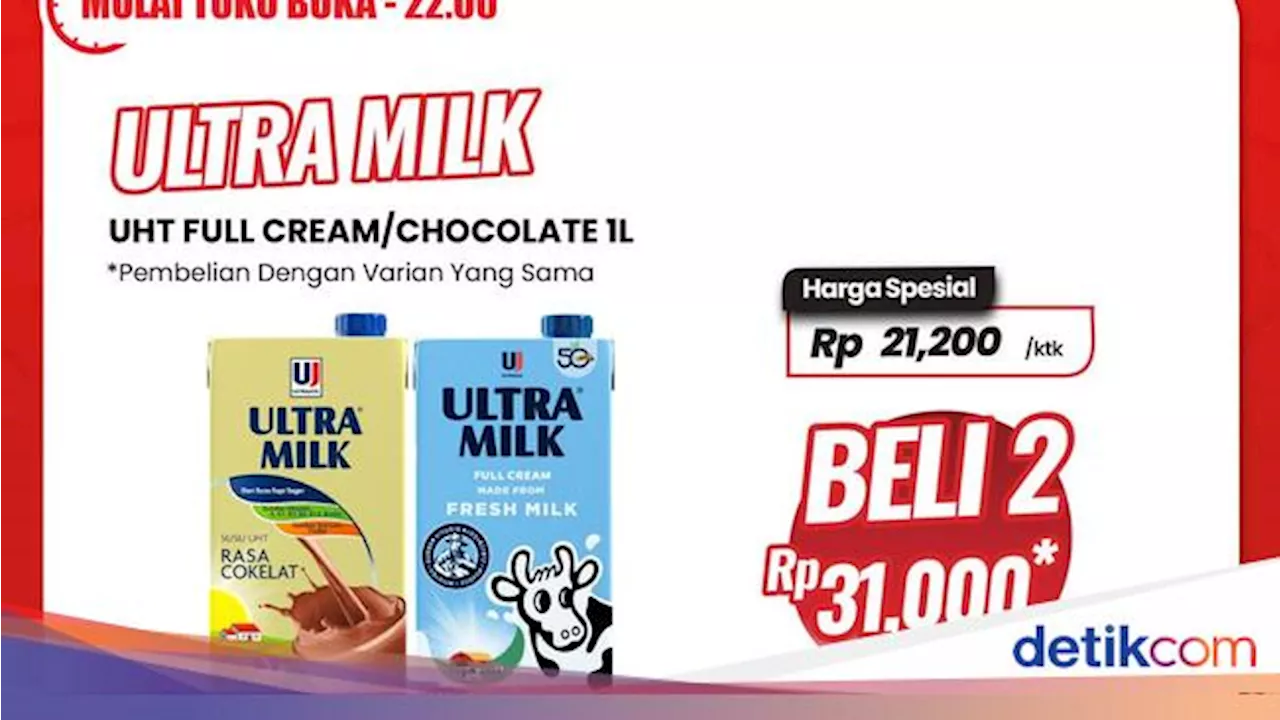 Murah Meriah! Beli 2 Susu Kotak Ukuran Jumbo di Transmart Full Day Sale Cuma Rp 31.000