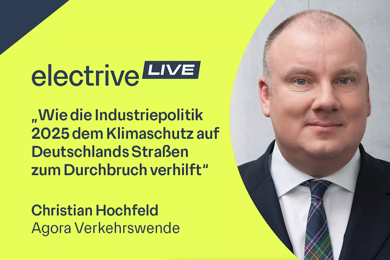 Christian Hochfeld: Elektromobilität braucht mehr Fortschritt und politische Maßnahmen