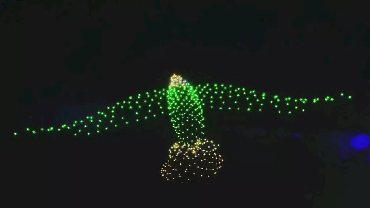 Drone Show Lights Up Philly as Eagles Fans Gear Up for Commanders Showdown