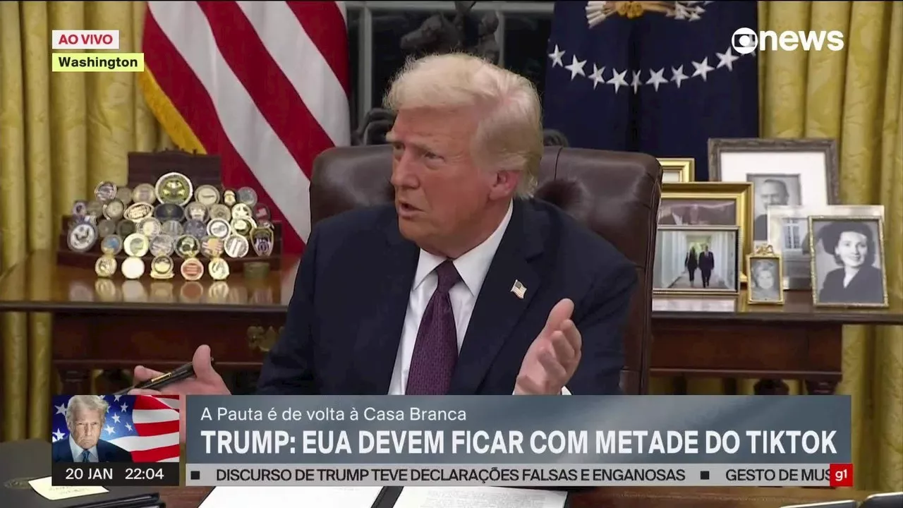 Decisão sobre futuro do TikTok nos Estados Unidos deve sair em 30 dias, diz Trump