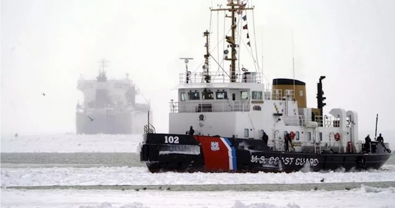 Canadian Freighter Freed From Lake Erie Ice After Days-Long Stranding