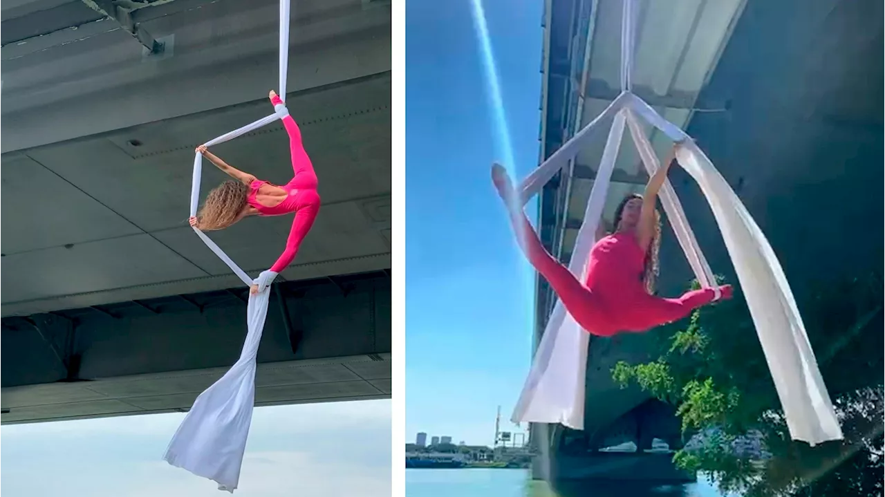 Polizei kam in Wien vorbei - Kein Platz zum Trainieren: Artistin hängt auf Brücke ab