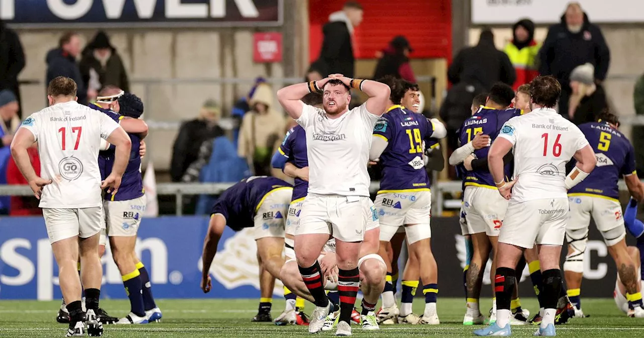 Ulster suffer humiliating home defeat to Zebre, Connacht lose in Glasgow