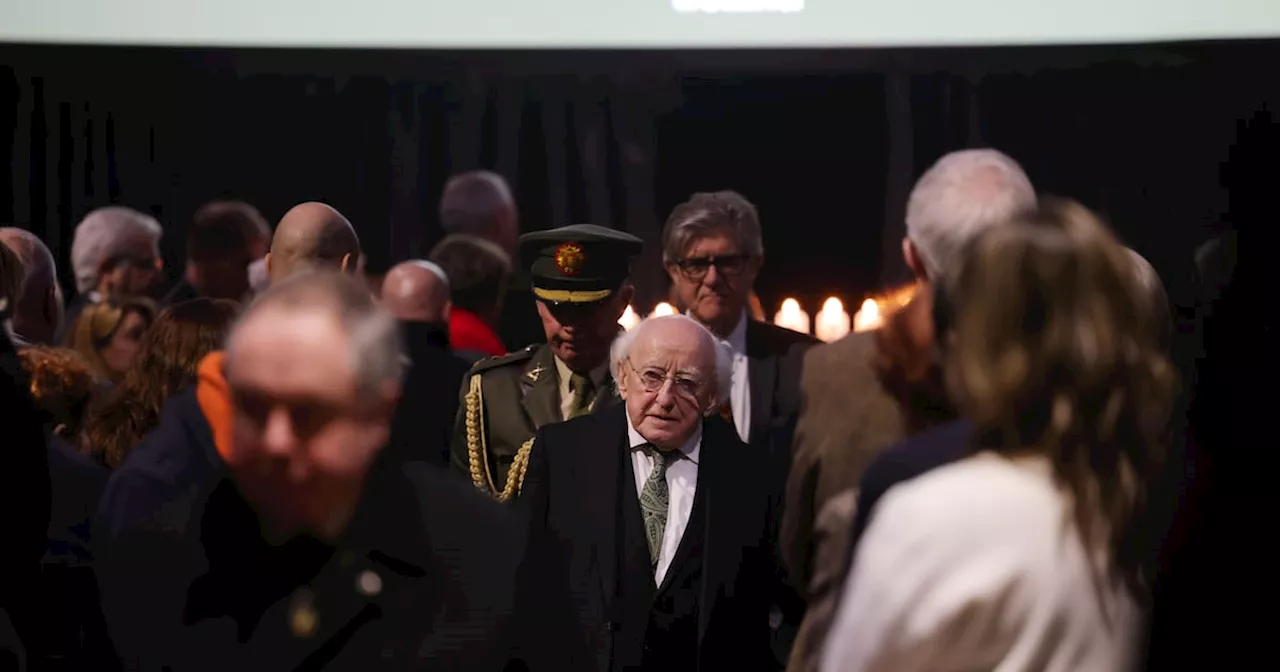 Protesters walk out of Michael D Higgins speech at Holocaust Memorial Day event