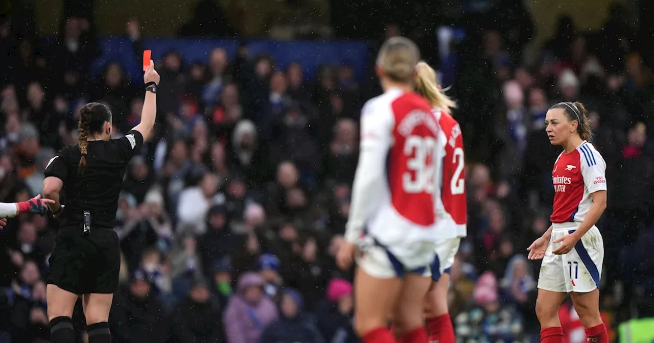 Arsenal's Katie McCabe Sent Off for Foul Language Against Chelsea