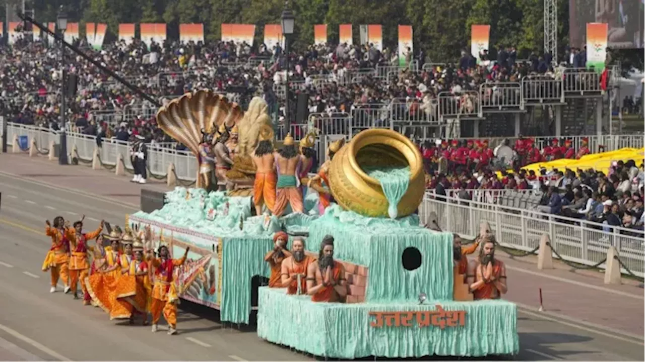 उत्तर प्रदेश की झांकी ने महाकुम्भ की दिव्यता को दर्शाया