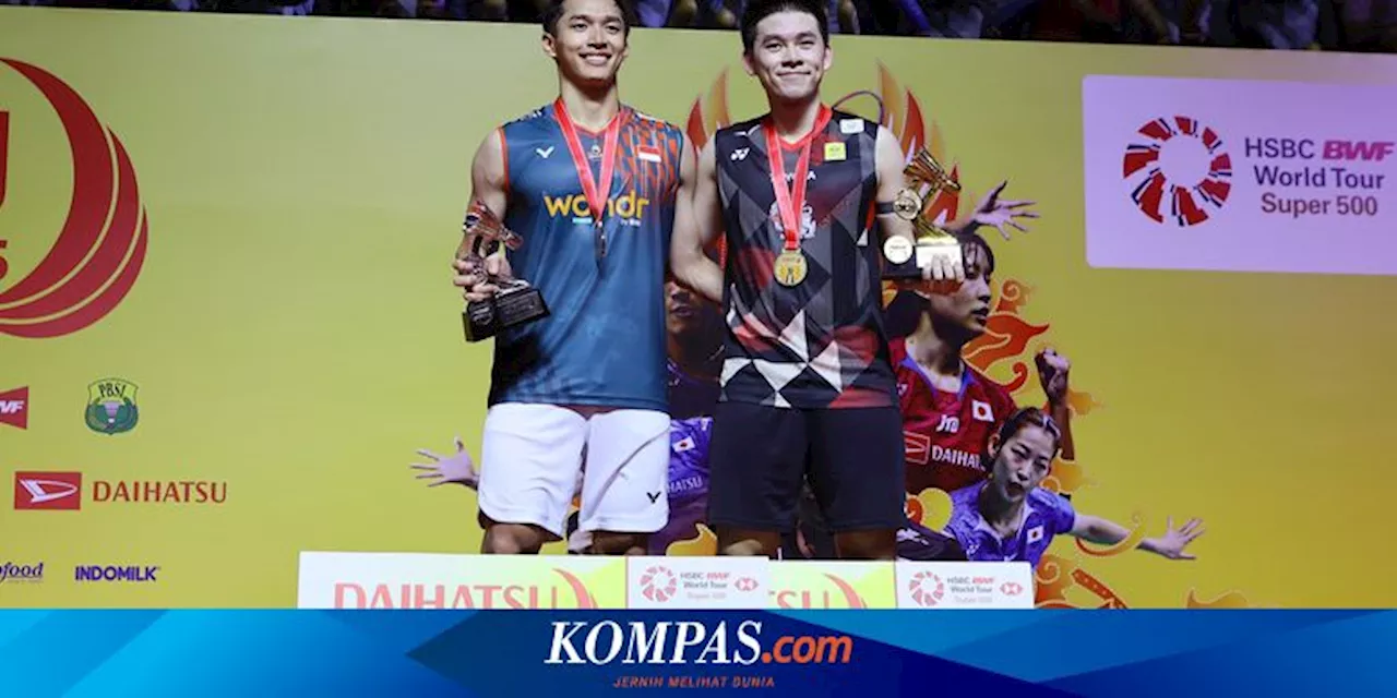 Hasil Lengkap Indonesia Masters 2025: Jojo dan Fajar/Rian Runner Up, 2 Gelar Juara untuk Thailand