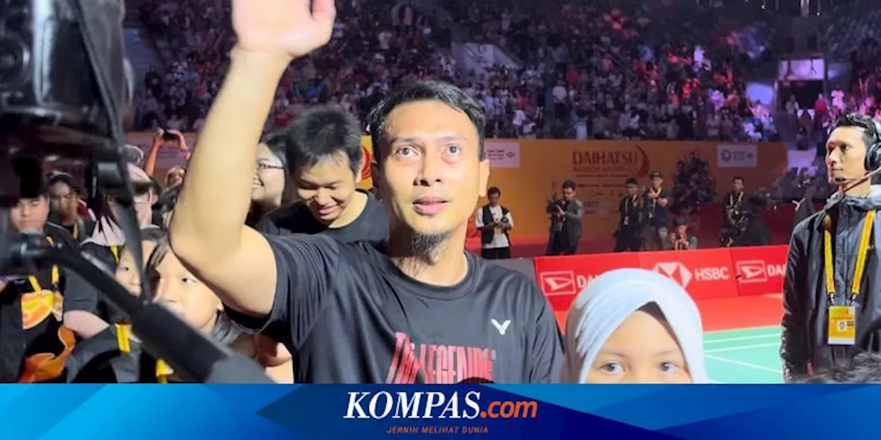 Tangis Ahsan Pecah Usai Keliling Istora bareng Hendra