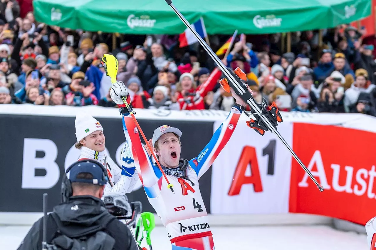 Clément Noël triomphe au slalom de Kitzbühel